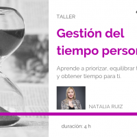 Taller Gestión del tiempo personal, con Natalia Ruiz